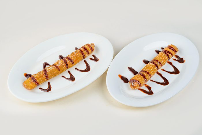 Churros con salsa de chocolate